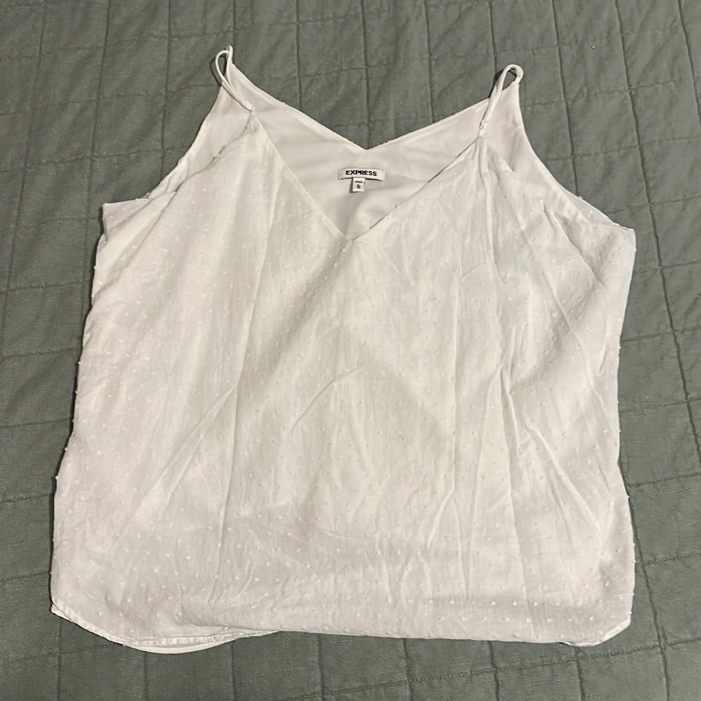 Express XL White Strappy Tank